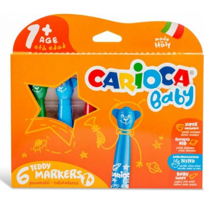 carioca markers-teddy-6-colors-1+