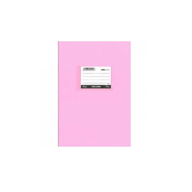 Τετράδιο Salko Paper Ριγέ Β5 50φυλλο EX-Color Ροζ