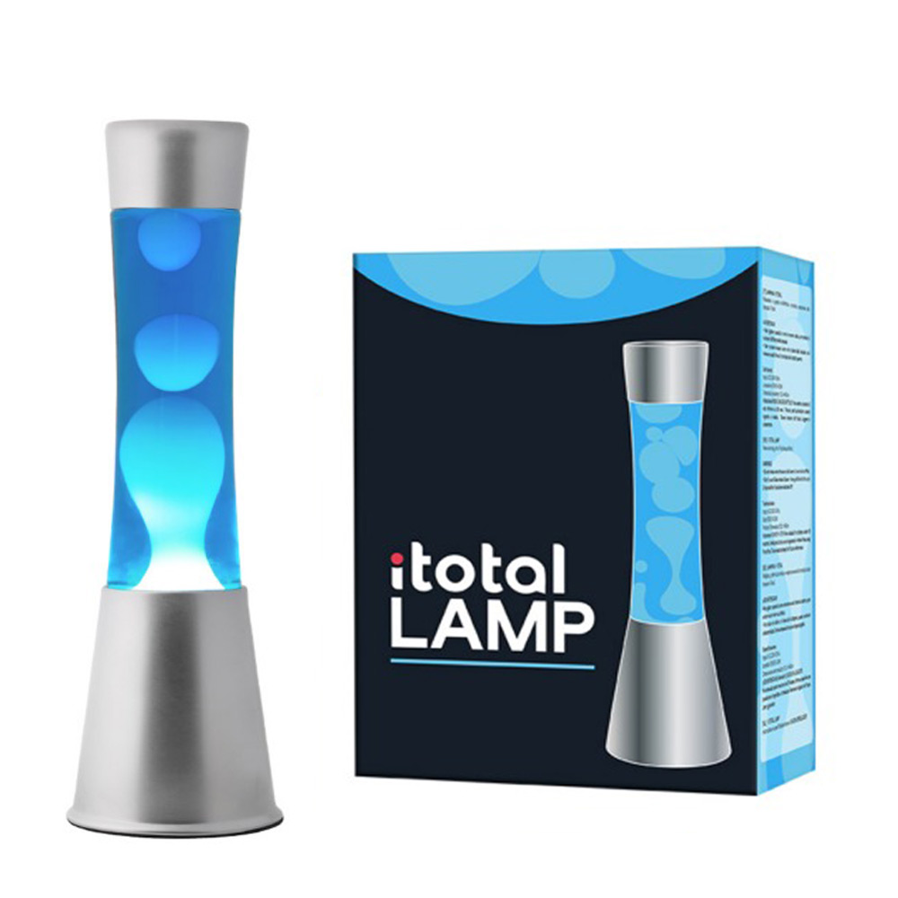 Διακοσμητική λάμπα I-total Lava Lamp Γαλάζιο-Λευκό