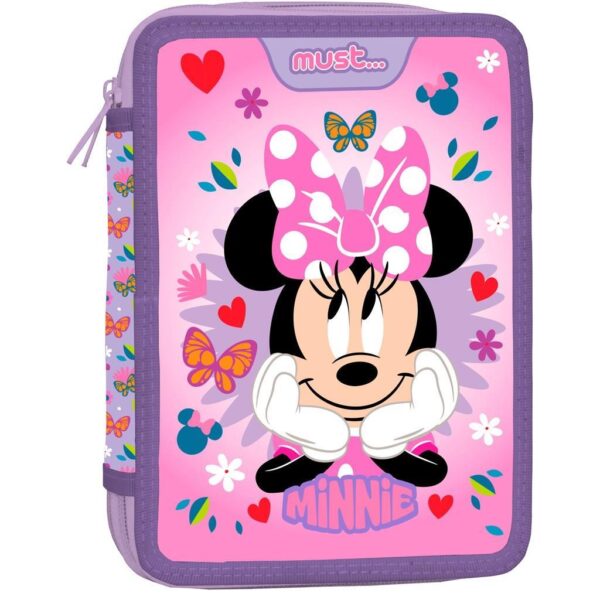 ΣΧΟΛΙΚΗ ΚΑΣΕΤΙΝΑ ΔΙΠΛΗ ΓΕΜΑΤΗ DISNEY MINNIE MOUSE MUST 2 ΘΗΚΕΣ